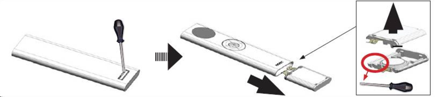 Changer pile télécommande Faac TM XT1 43